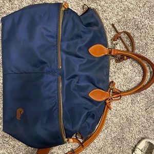 Dooney & Bourke nylon bag with leather straps